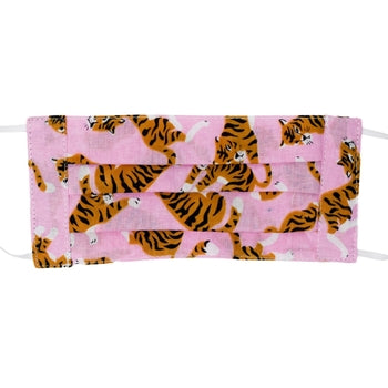 Pink Tiger Face Mask