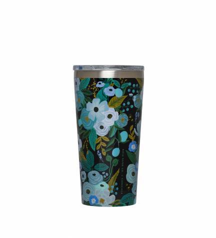 16 oz Tumbler - Rifle Paper Co. Garden Party Blue