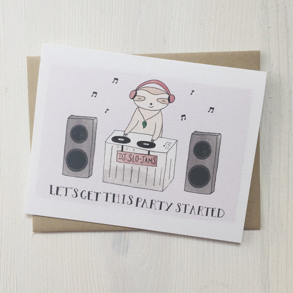 DJ Slo-Jams Birthday Greeting Card