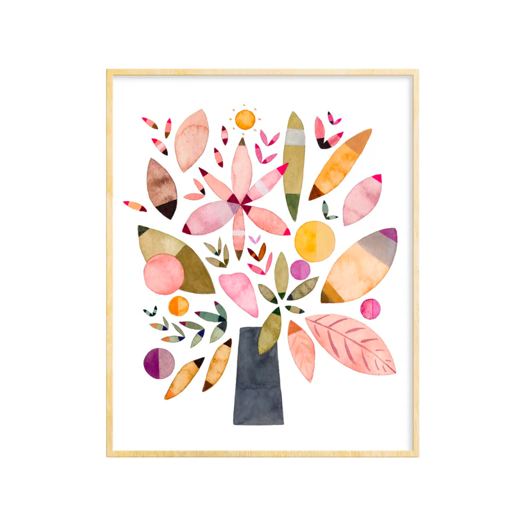 Floral Cosmos #1 Art Print 8x10