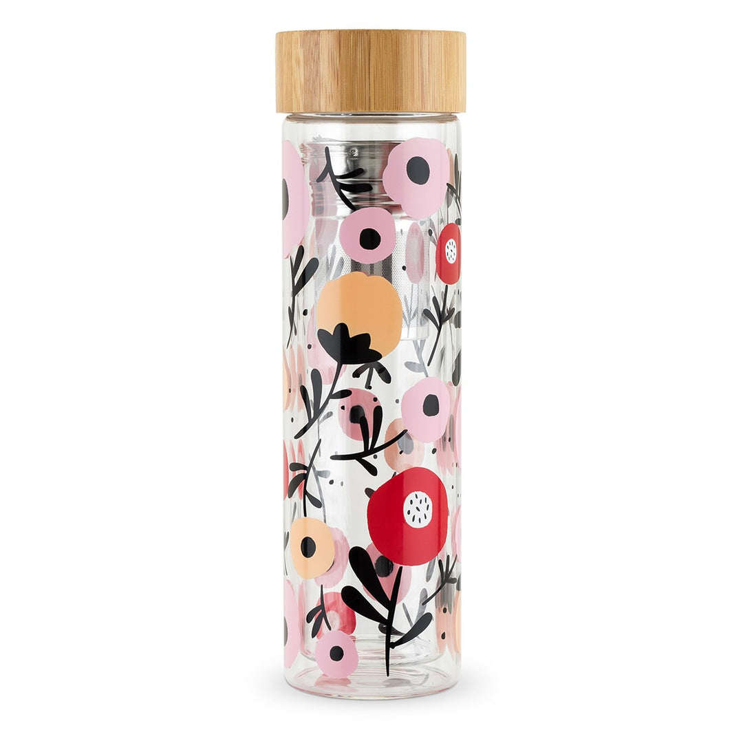 Blair Floral Posy Glass Infuser Travel Mug