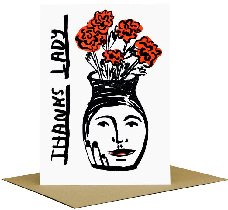 Thanks Lady Greeting Card