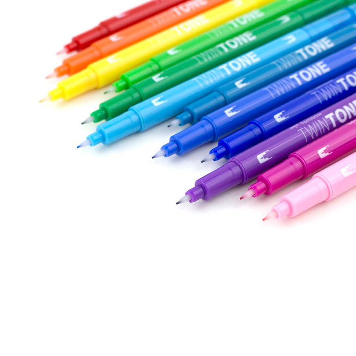 TwinTone Marker Set: Rainbow - 12-Pack