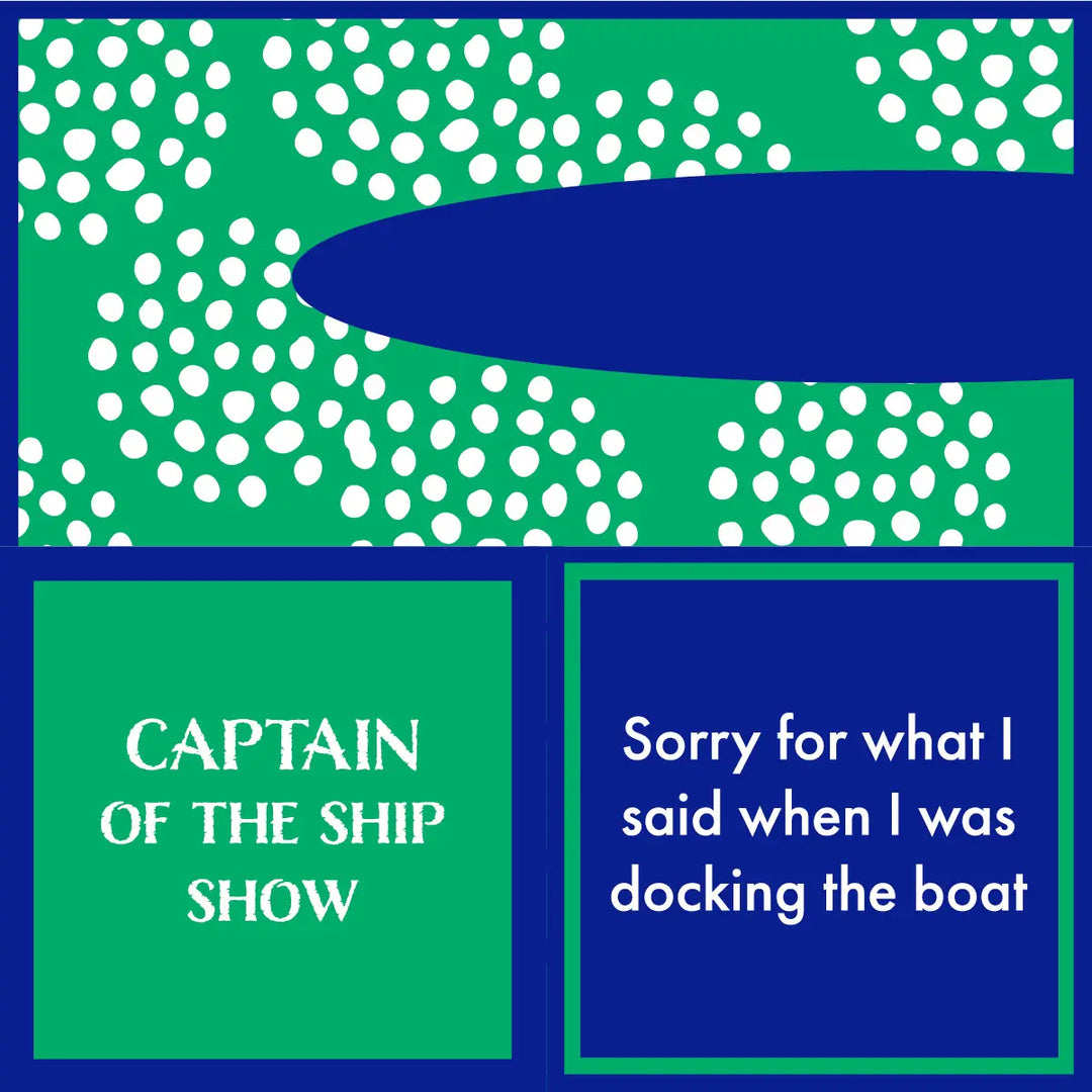 Docking the Boat Double Sided Cocktail Napkin