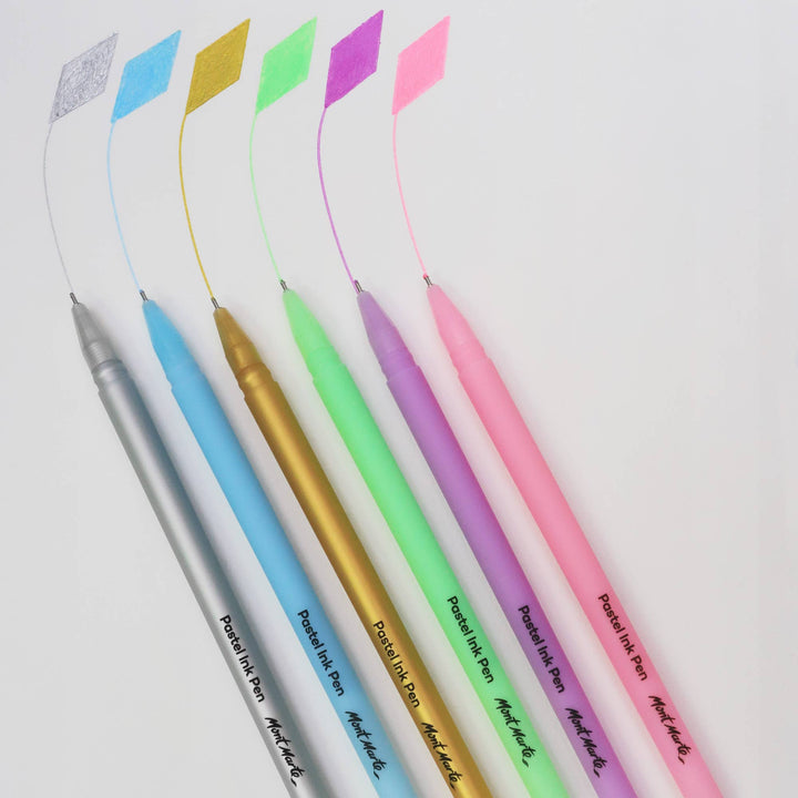 Pastel Ink Pens Fine Tip Signature 6pc