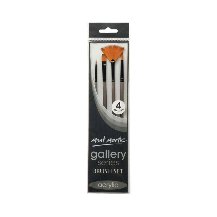 Gallery Series Brush Set Acrylic 4pce