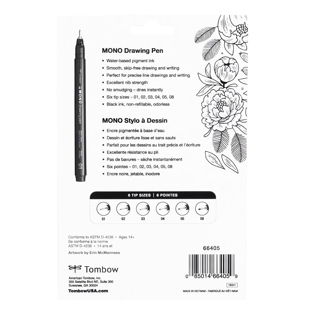 MONO Drawing Pens - 6-Pack