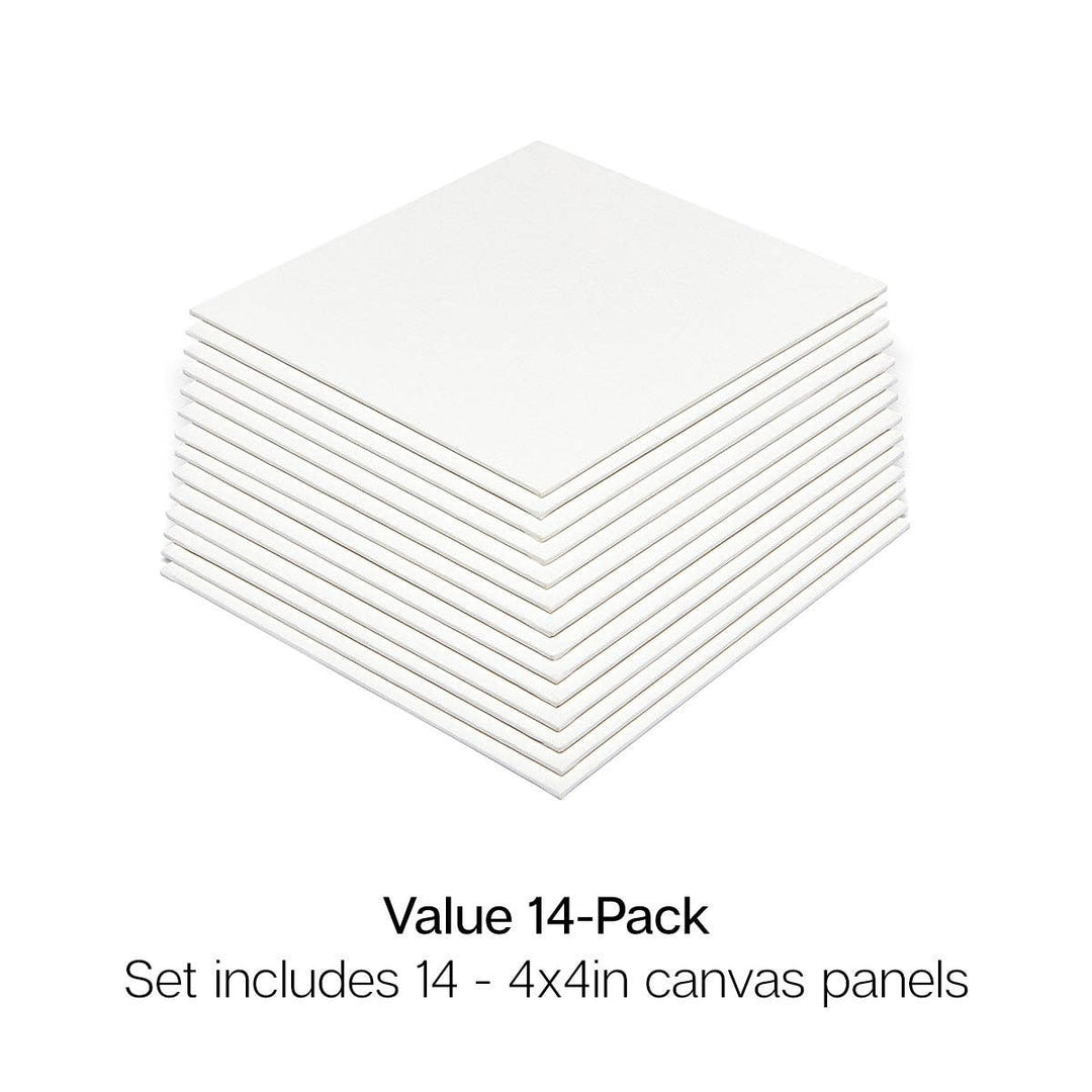 KINGART Canvas Panels 4x4 14 pc