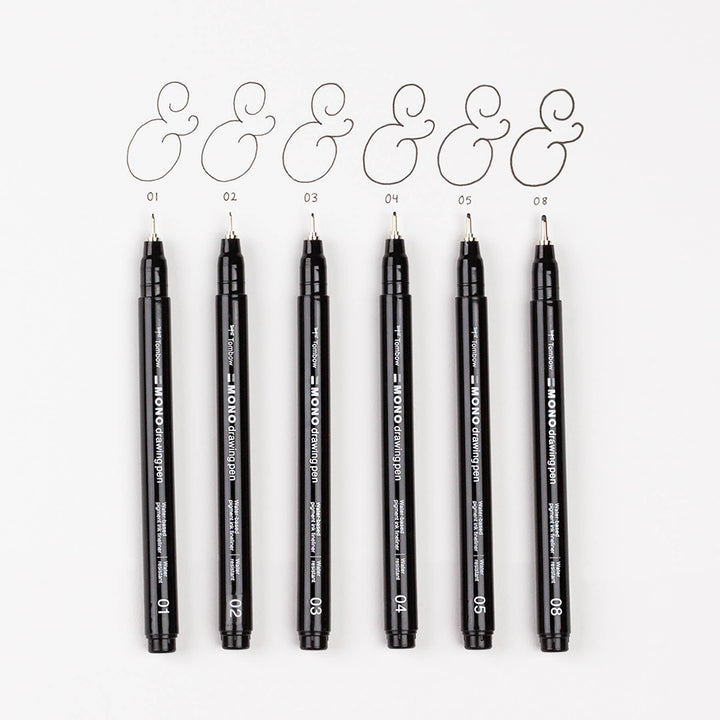 MONO Drawing Pens - 6-Pack