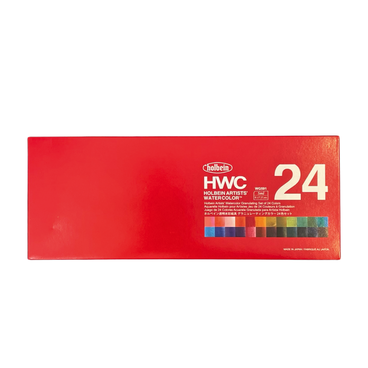 Holbein Artists' Watercolors - Granulating Set of 24 (5 ml)