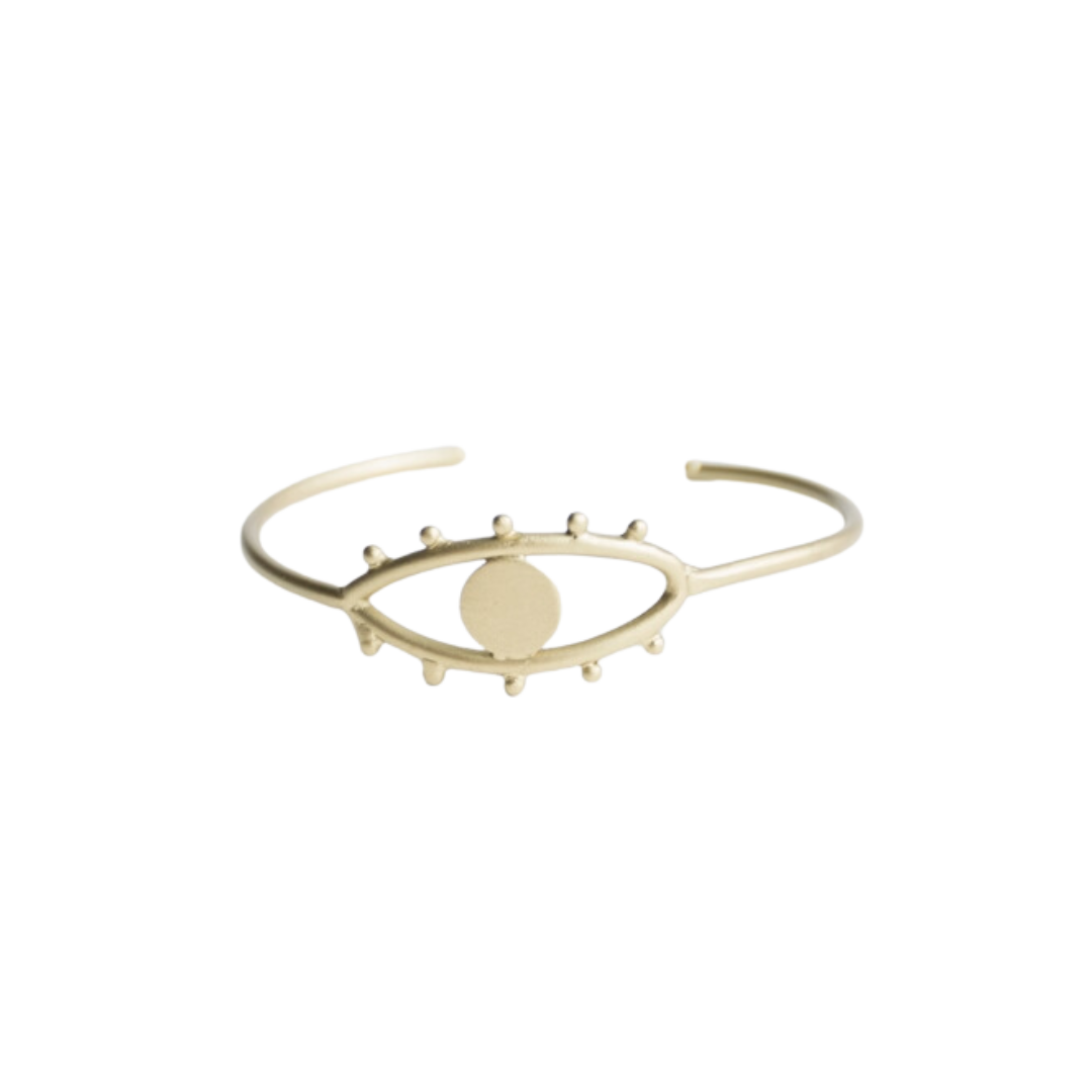 Eye To Eye Bangle Gold