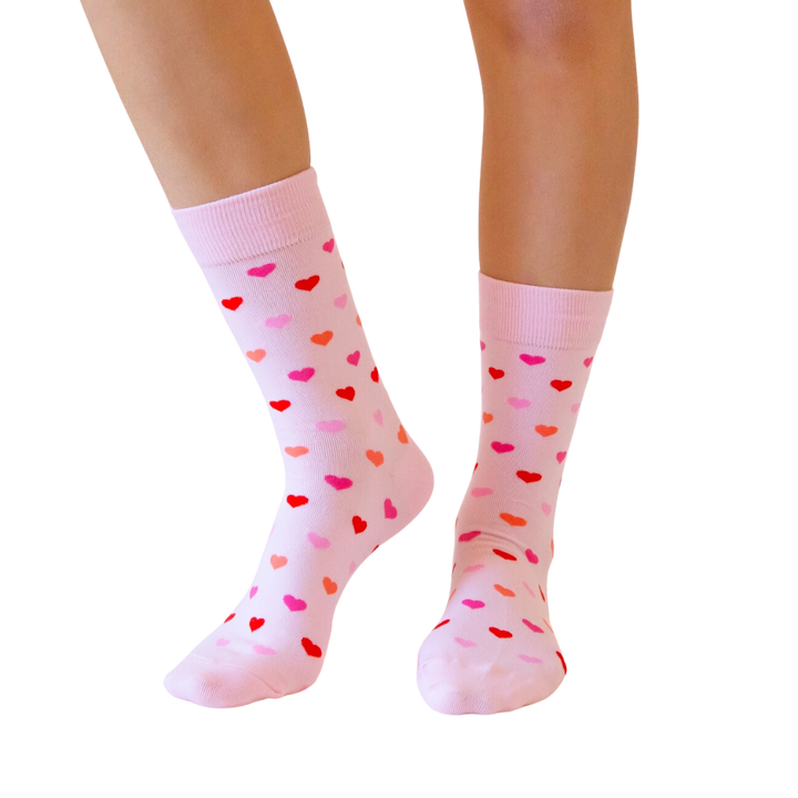 Heart Crew Socks