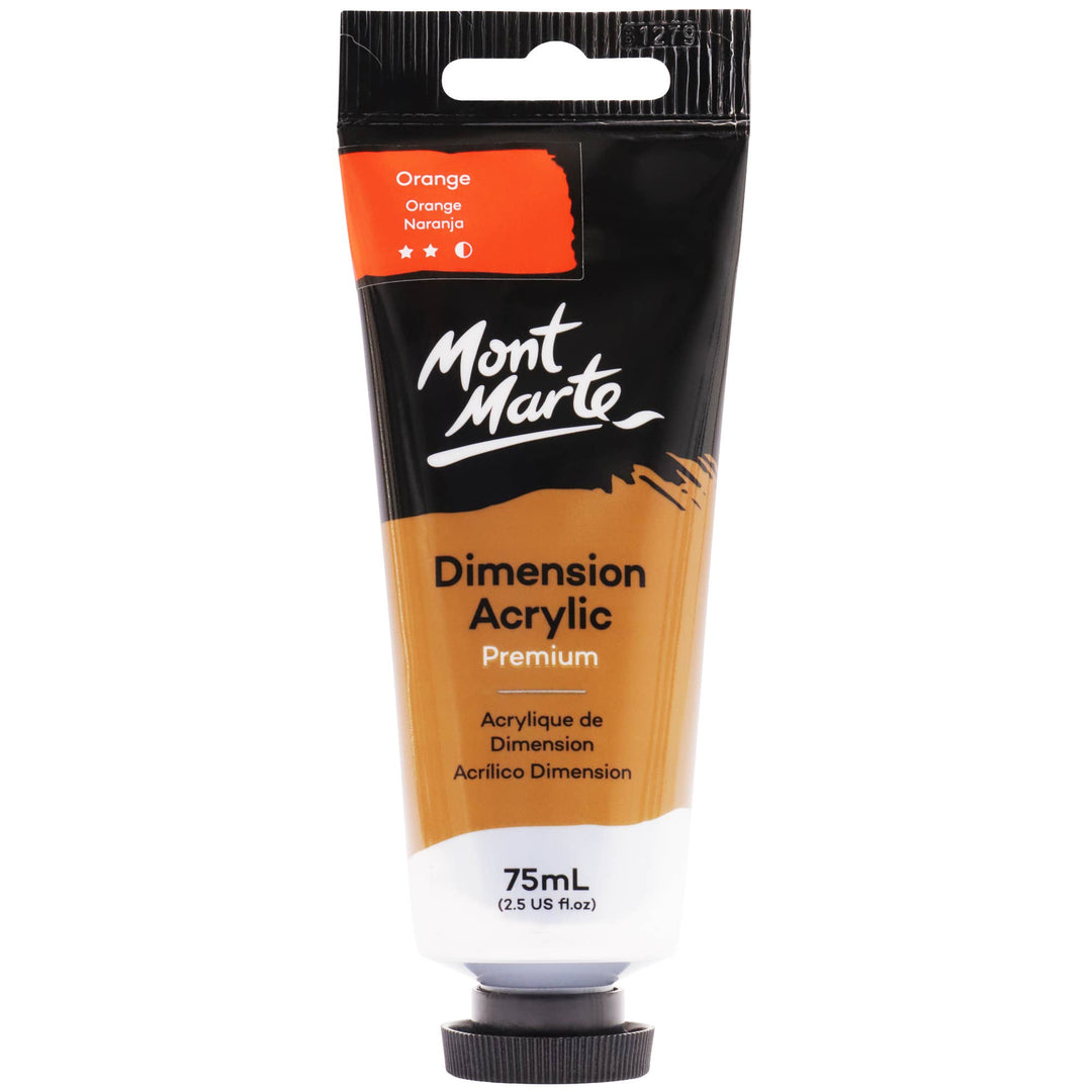 Dimension Acrylic Premium 75ml (2.5 US fl. oz.) Tube: Lamp Black