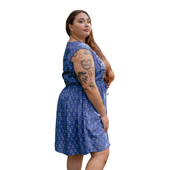 Nashville Plus Size Dress Indigo Mix