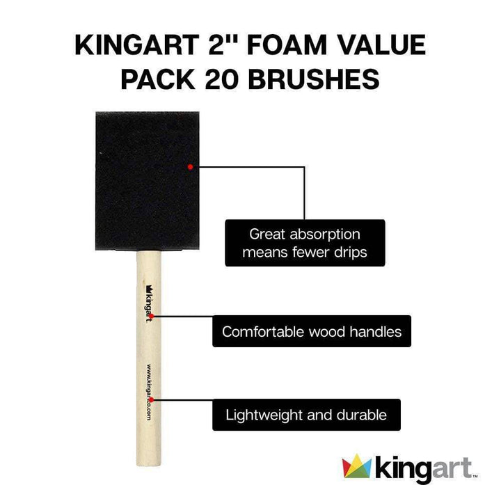 Foam Brushes 2” 20 pc
