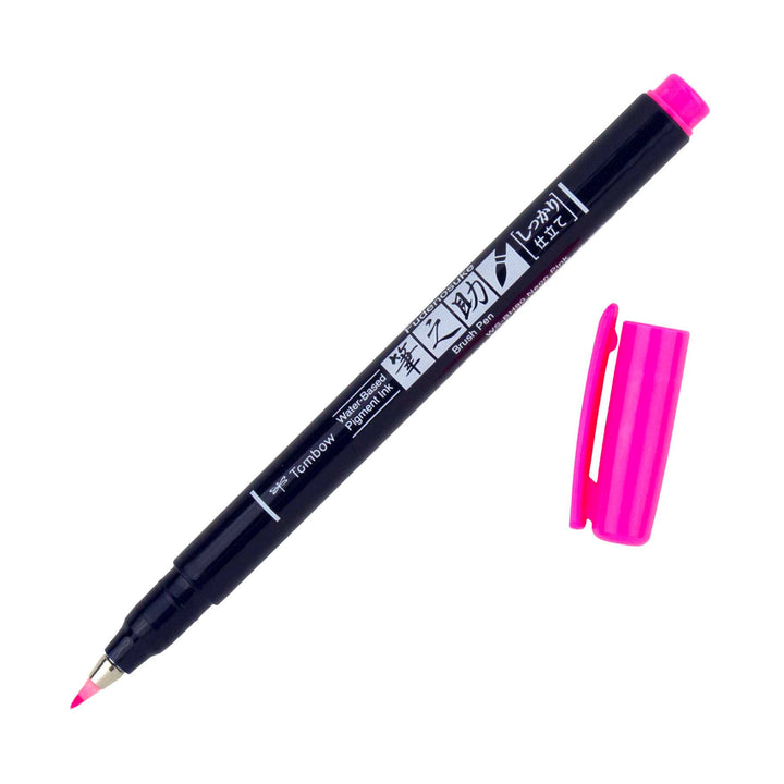 Fudenosuke Calligraphy Brush Pen - Neon Pink