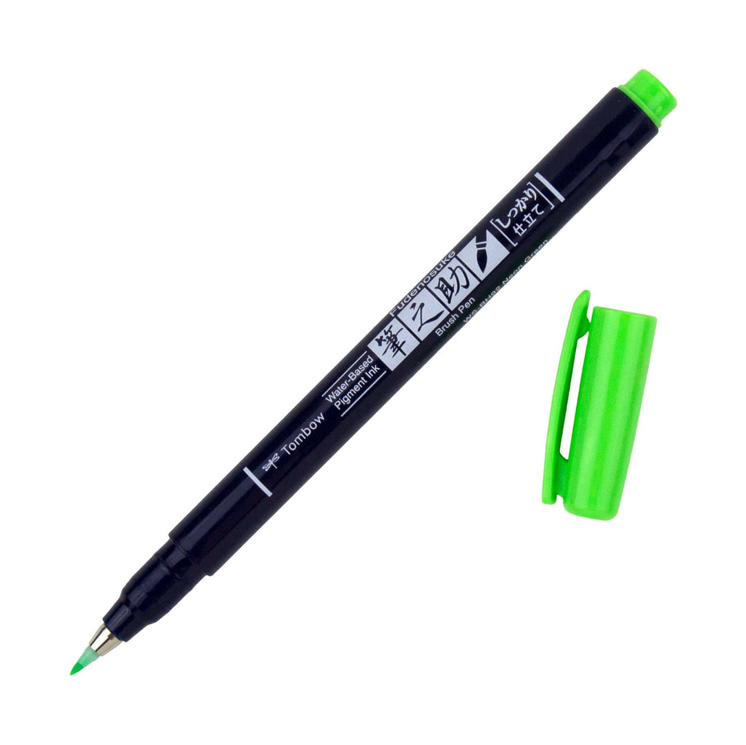 Fudenosuke Calligraphy Brush Pen - Neon Green