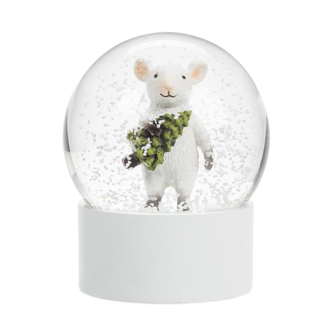 Mouse with Tree Snow Globe