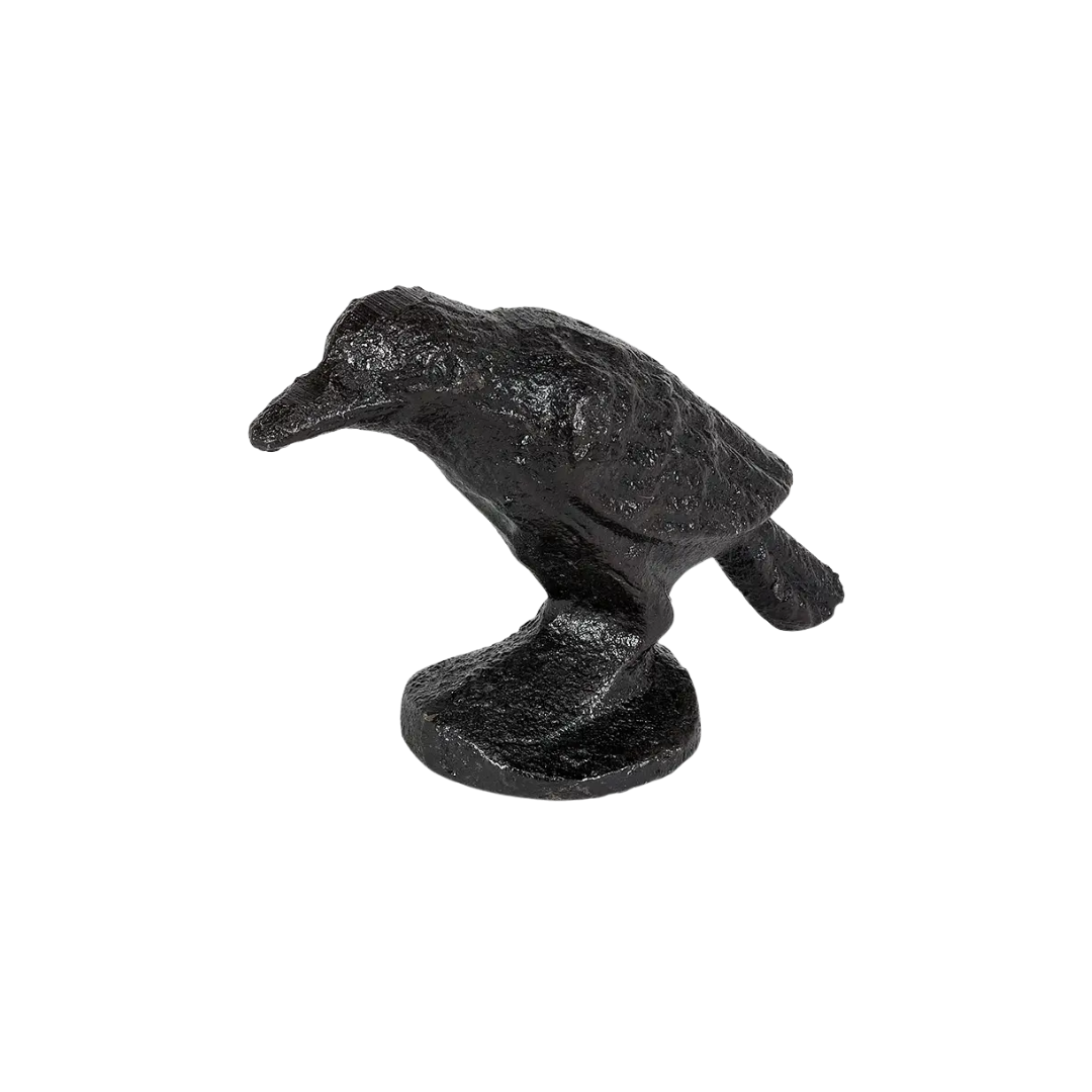 Small Standing Crow Black