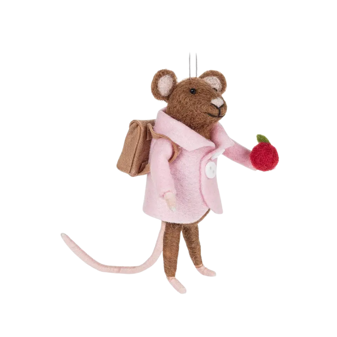 Teacher's Pet Mouse Ornament