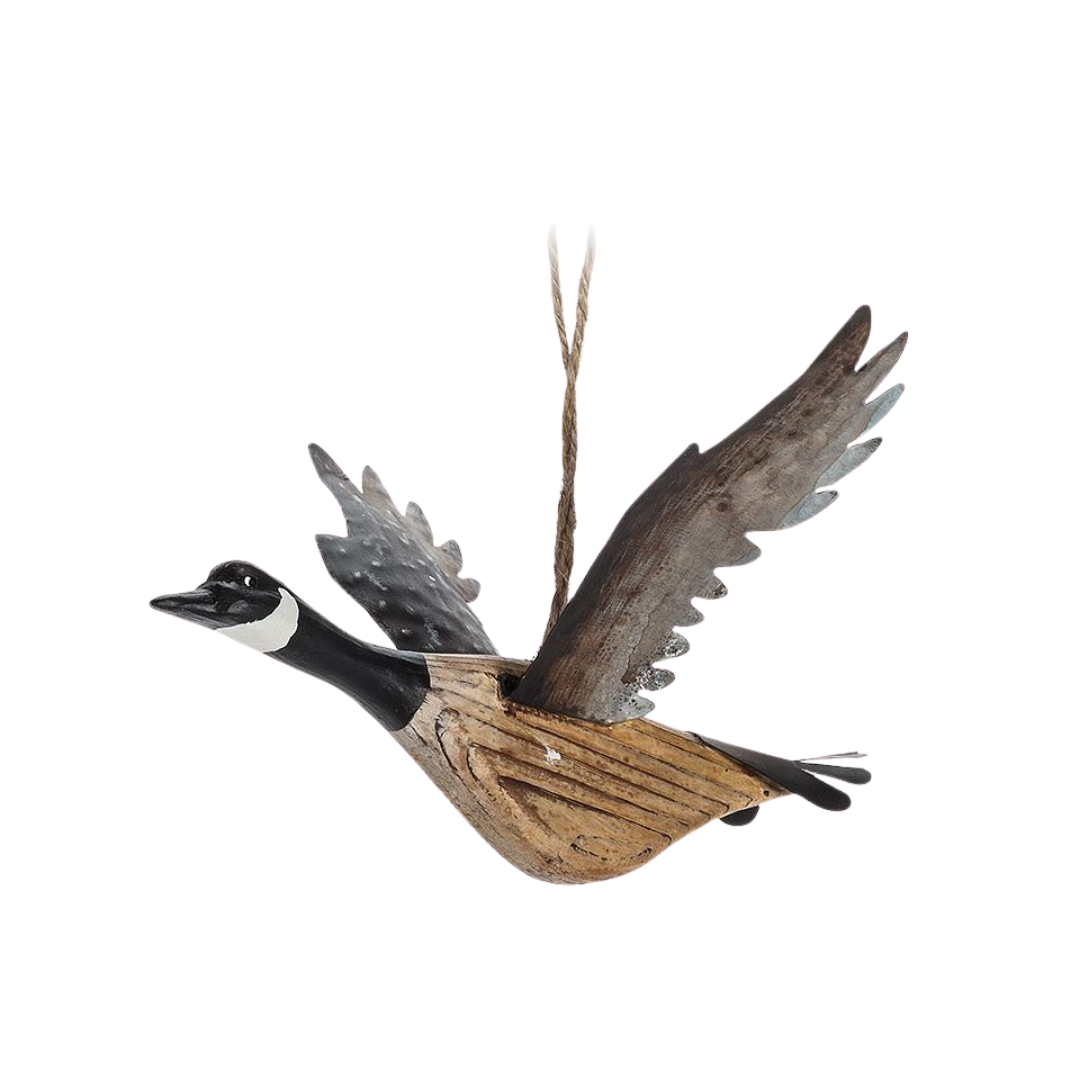 Flying Canada Goose Ornament