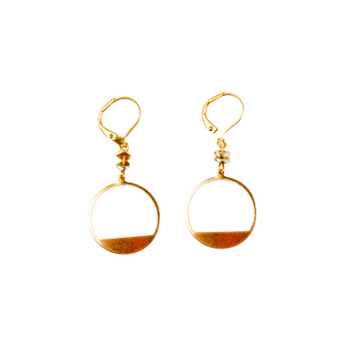 Cut Out Circle Earrings