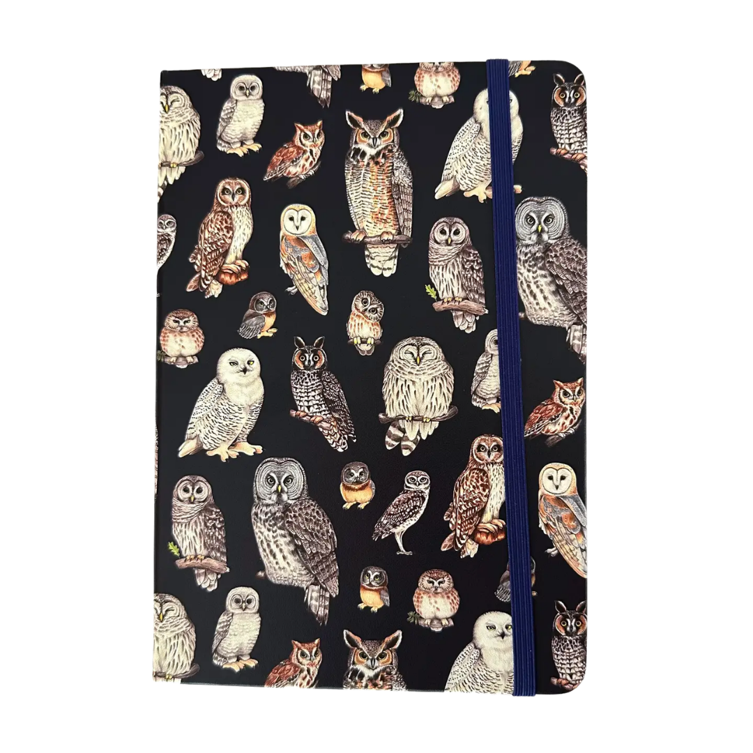 North American Owls Hardcover Journal