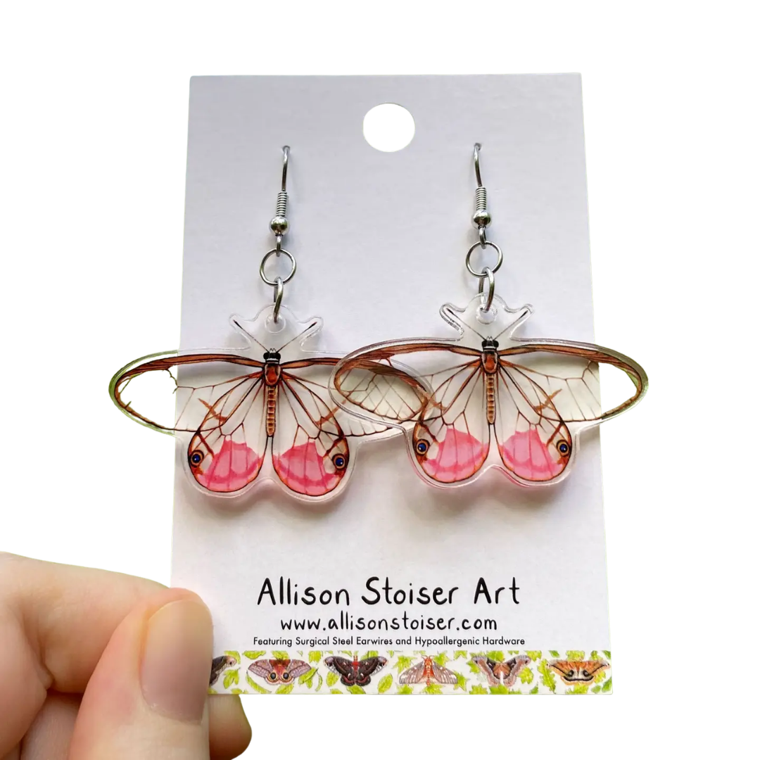 Acrylic Blushing Phantom Earrings