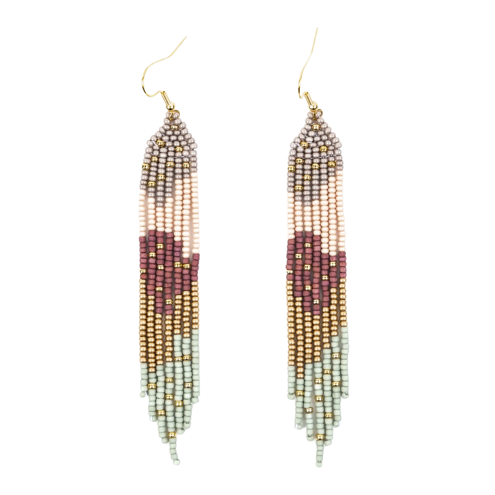 Strata Fringe with Gold Sprinkles Earrings