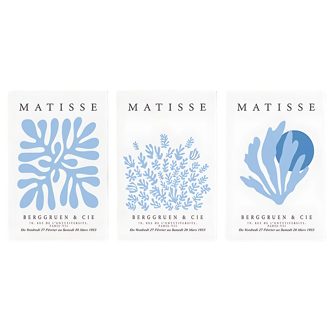 Light Blue Henri Matisse Wall Art Print 18x24