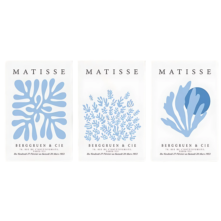 Light Blue Henri Matisse Wall Art Print 18x24