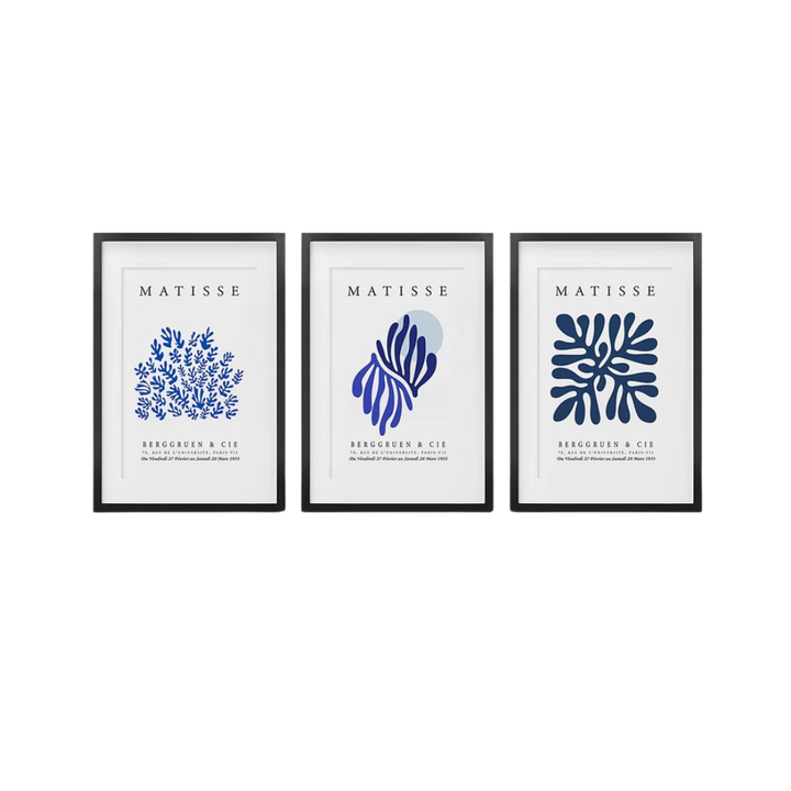 Navy Blue Henri Matisse Print 18x24