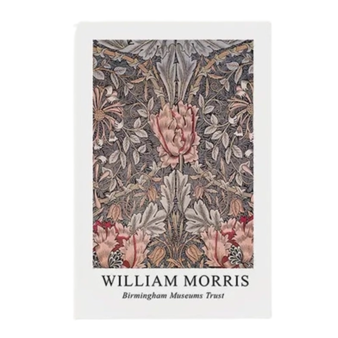 William Morris Floral Museum Exhibition Painting 18x24