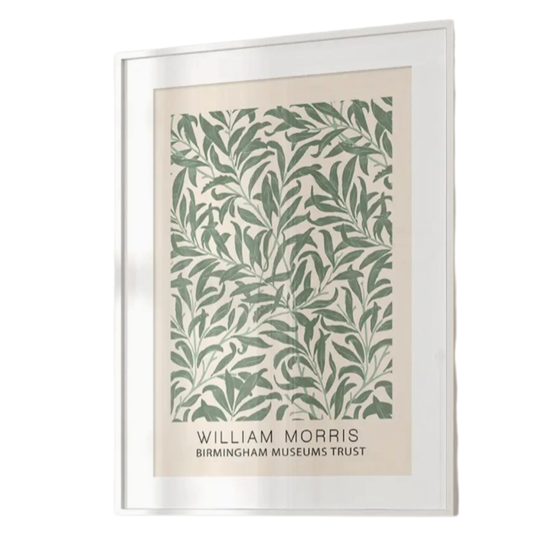 William Morris Sage Green Botanical Poster 18x24