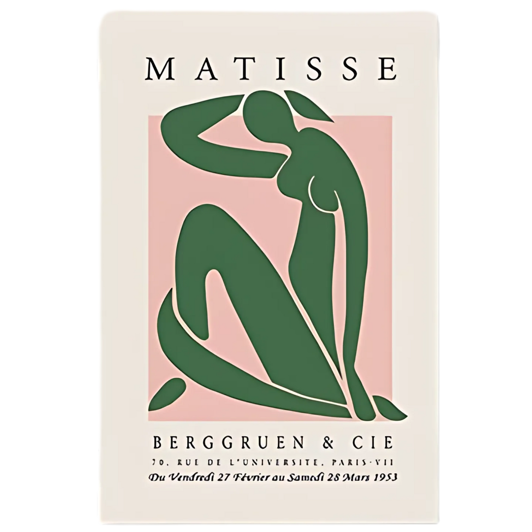 Pink Green Matisse Abstract Poster 18x24