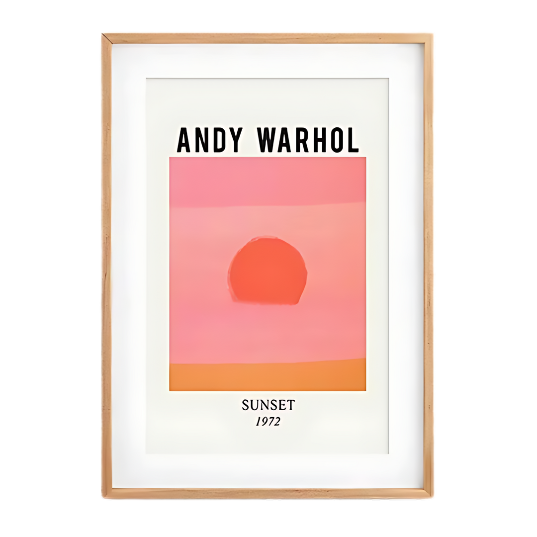 Colorful Bright Pink Pop Art Print 18x24