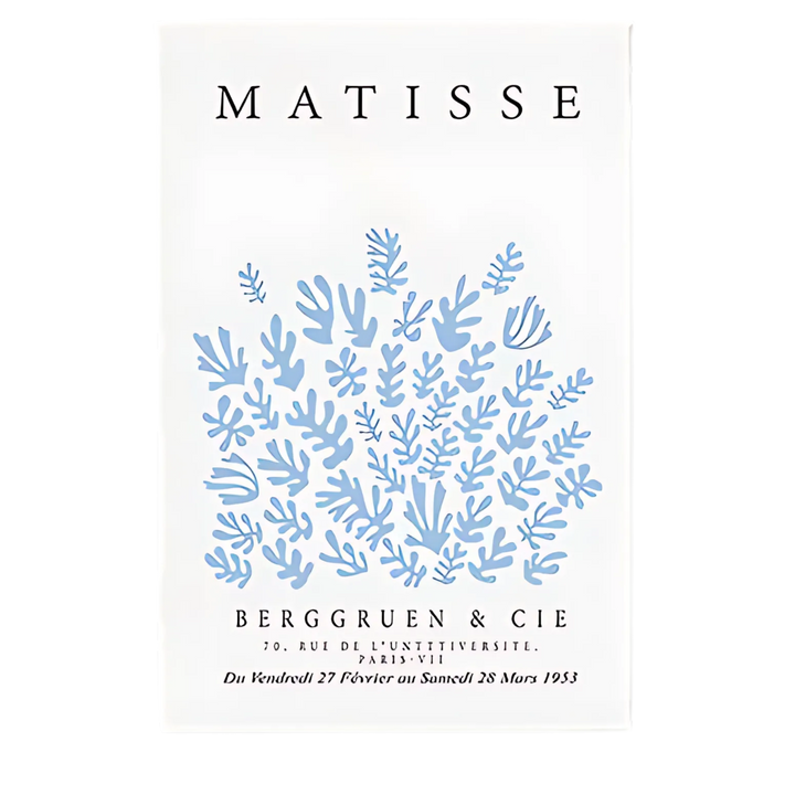 Light Blue Henri Matisse Wall Art Print 18x24