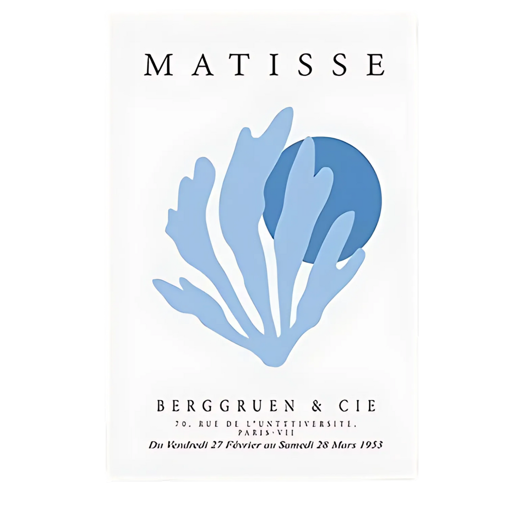 Light Blue Henri Matisse Wall Art Print 18x24