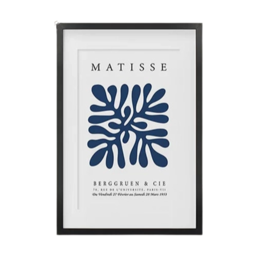 Navy Blue Henri Matisse Print 18x24