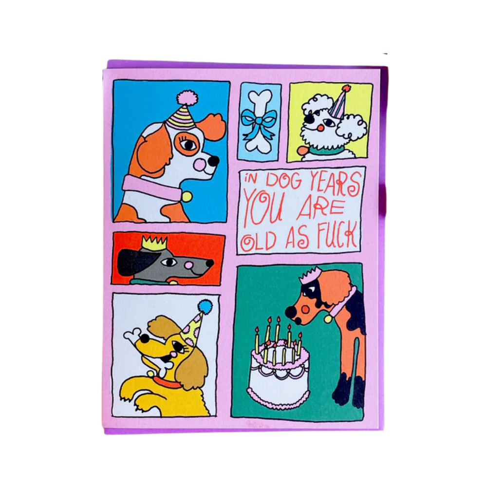 Dog Years Birthday Card