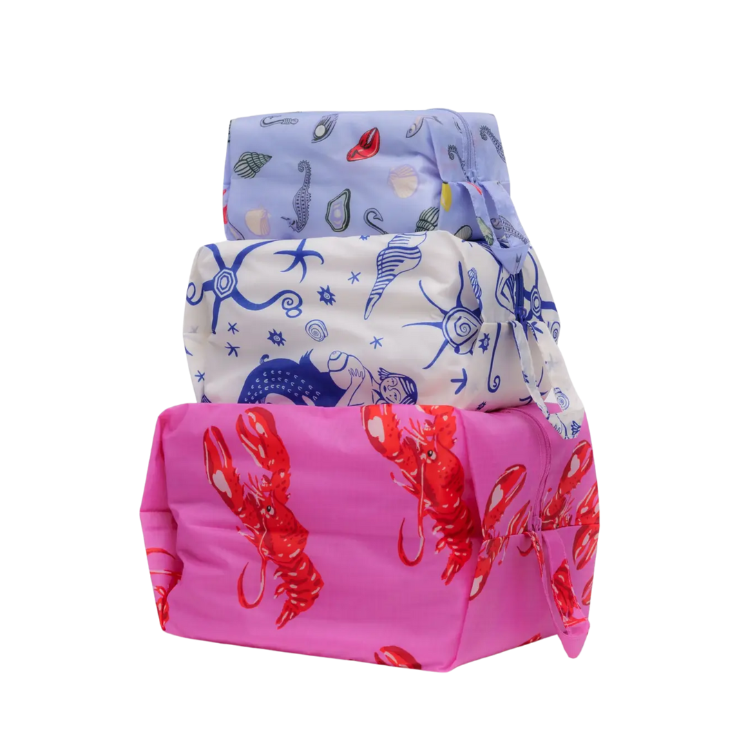 3D Zip Pouch Set