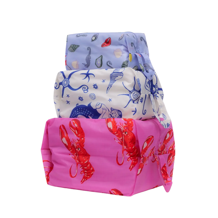 3D Zip Pouch Set