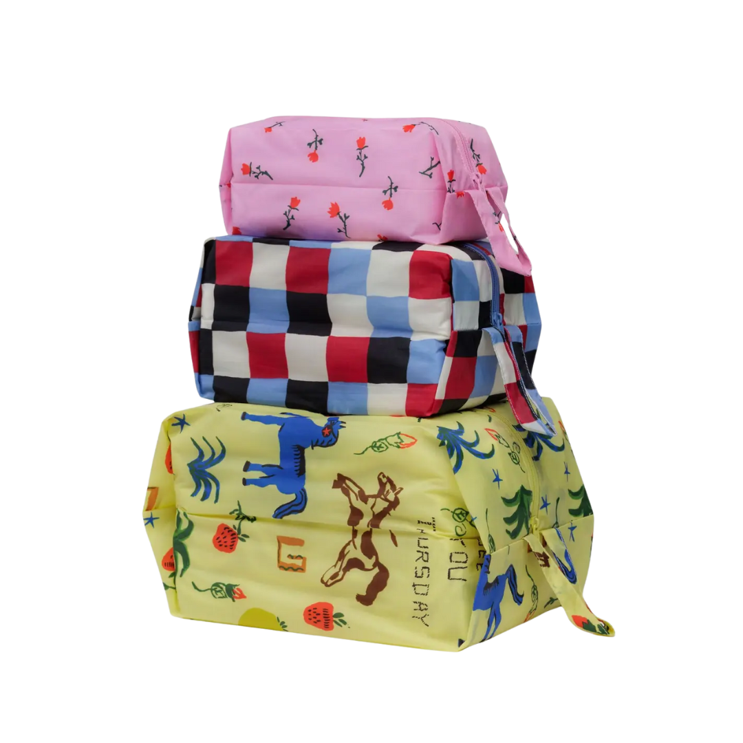 3D Zip Pouch Set