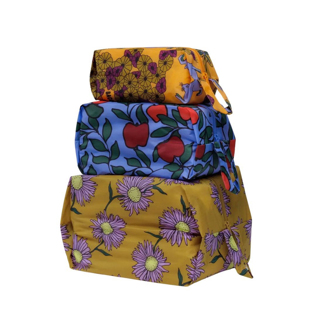 3D Zip Pouch Set