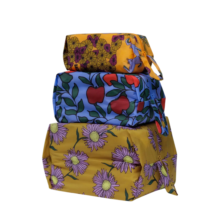 3D Zip Pouch Set