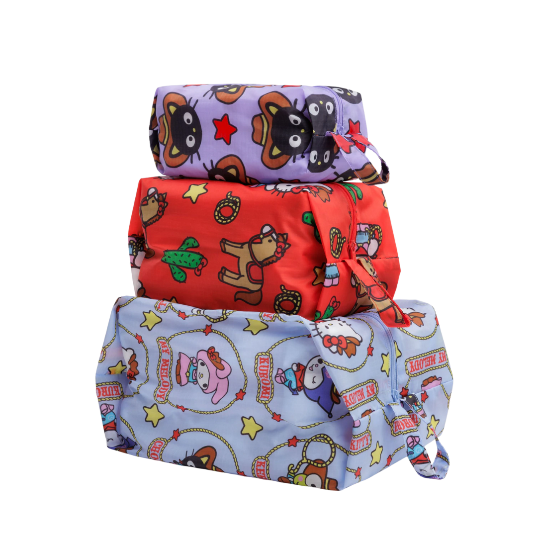 3D Zip Pouch Set