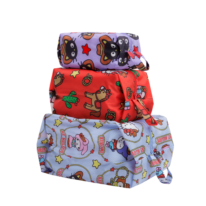 3D Zip Pouch Set