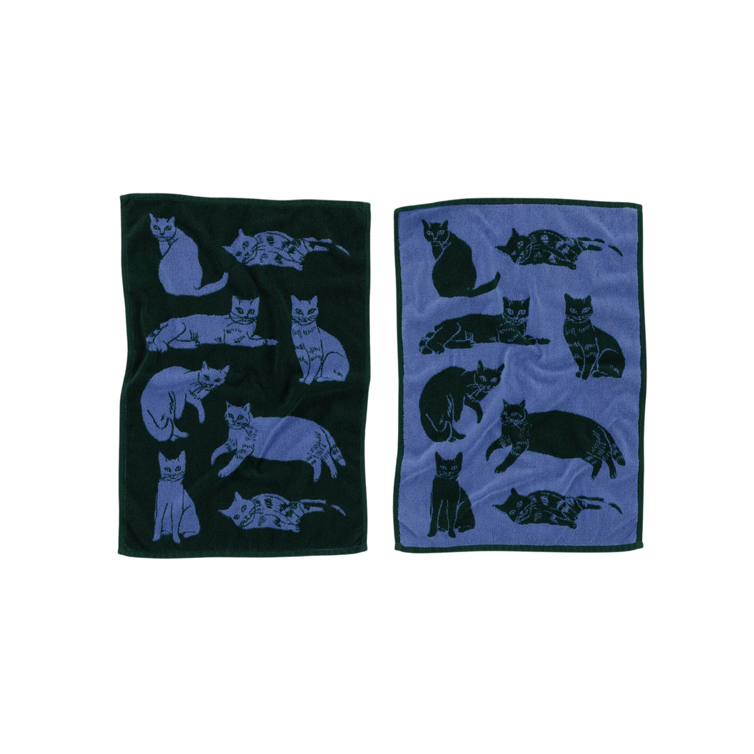 Hand Towel Set of 2 - Cats