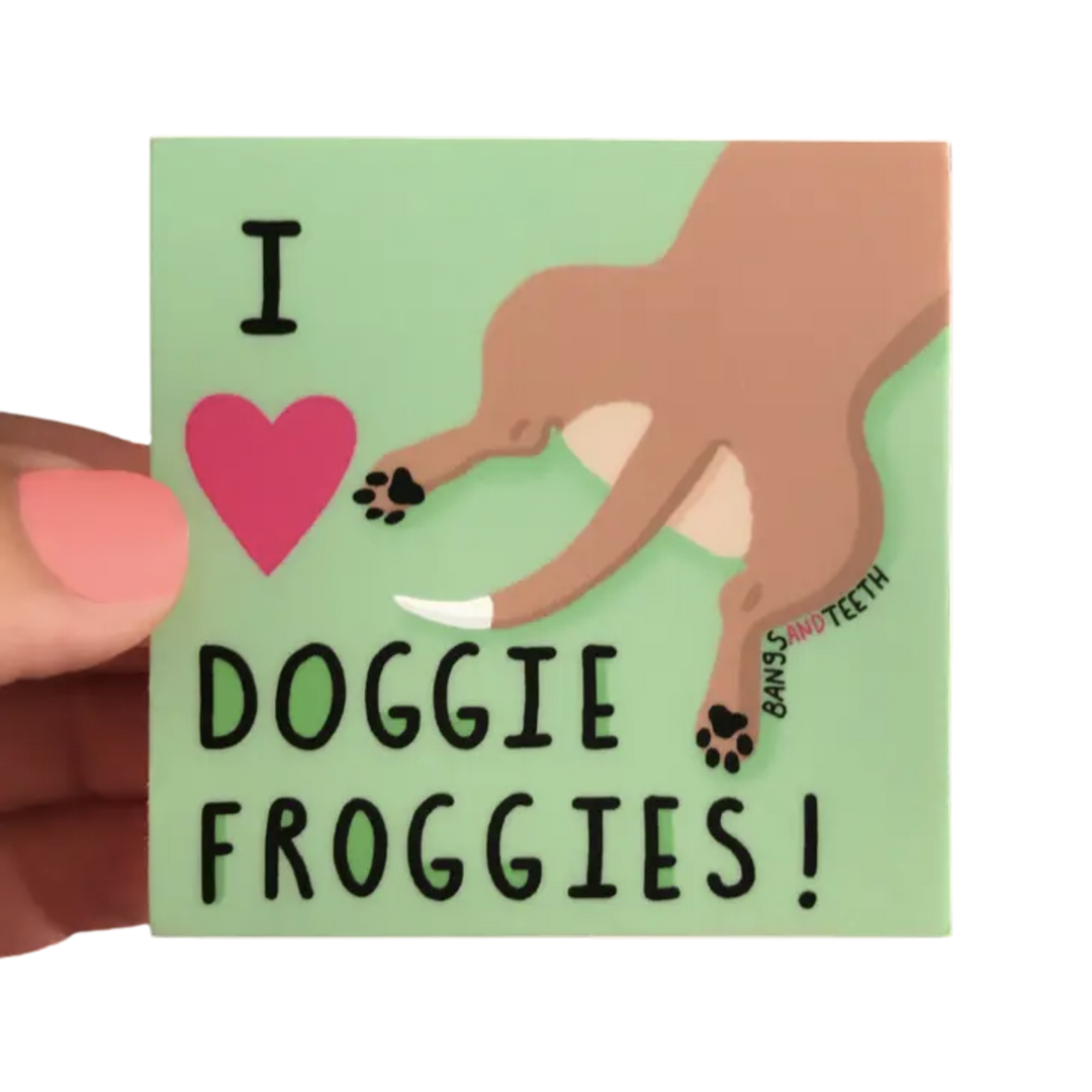 Doggie Froggies Sticker