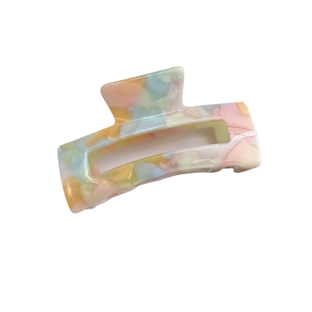 Rainbow Marble Iridescent Hair Claw